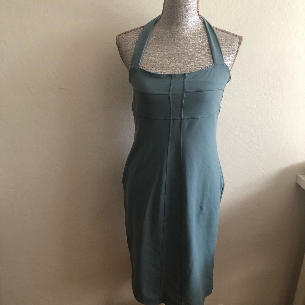Athleta Strapless Dress in Teal